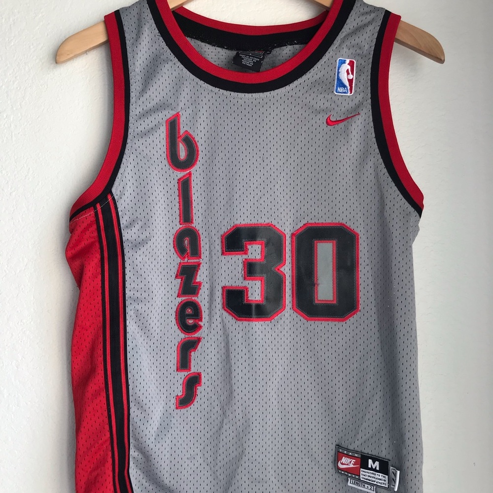Rare VTG Nike Rasheed Wallace #30 Blazers Sleeveless Kids Jersey Child sz Medium